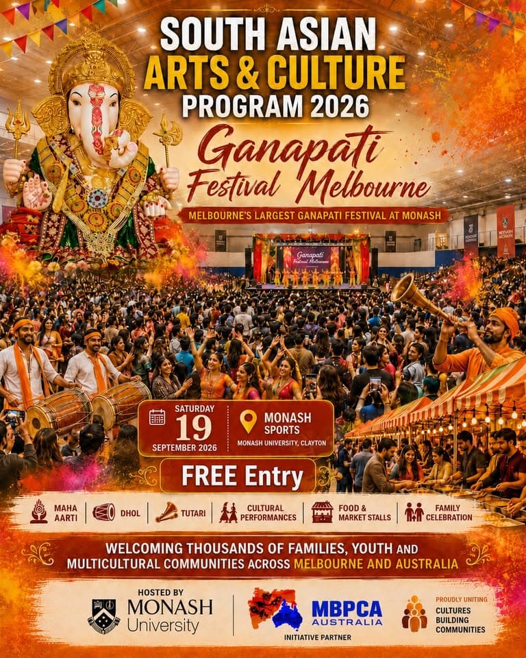 SAACP Ganapati Festival Melbourne 2026