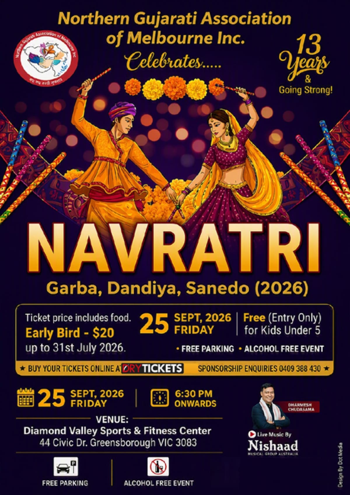 Navratri - Garba, Dandiya, Sanedo 2026 In Melbourne